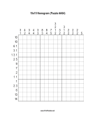 Nonogram - 15x15 - A64 Print Puzzle