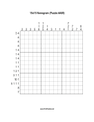 Nonogram - 15x15 - A69 Print Puzzle