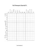 Nonogram - 15x15 - A71 Print Puzzle