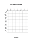 Nonogram - 15x15 - A74 Print Puzzle
