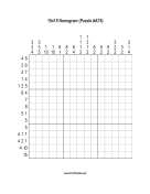 Nonogram - 15x15 - A75 Print Puzzle