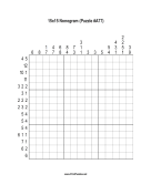 Nonogram - 15x15 - A77 Print Puzzle