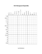 Nonogram - 15x15 - A8 Print Puzzle