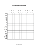 Nonogram - 15x15 - A80 Print Puzzle