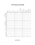 Nonogram - 15x15 - A82 Print Puzzle