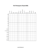 Nonogram - 15x15 - A86 Print Puzzle