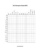 Nonogram - 15x15 - A87 Print Puzzle