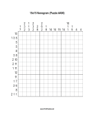 Nonogram - 15x15 - A90 Print Puzzle