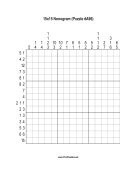 Nonogram - 15x15 - A96 Print Puzzle