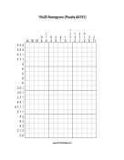 Nonogram - 15x20 - A101 Print Puzzle