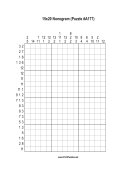 Nonogram - 15x20 - A177 Print Puzzle
