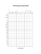 Nonogram - 15x20 - A186 Print Puzzle