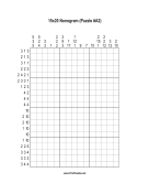 Nonogram - 15x20 - A2 Print Puzzle