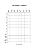 Nonogram - 15x20 - A254 Print Puzzle