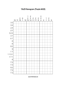 Nonogram - 15x20 - A26 Print Puzzle