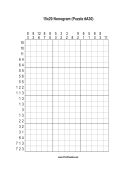Nonogram - 15x20 - A30 Print Puzzle
