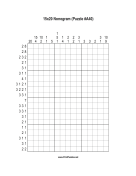 Nonogram - 15x20 - A40 Print Puzzle