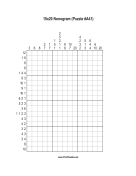 Nonogram - 15x20 - A41 Print Puzzle