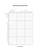 Nonogram - 15x20 - A43 Print Puzzle