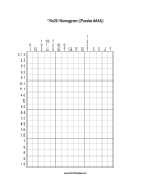 Nonogram - 15x20 - A44 Print Puzzle