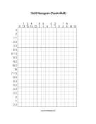 Nonogram - 15x20 - A48 Print Puzzle