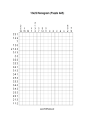 Nonogram - 15x20 - A5 Print Puzzle