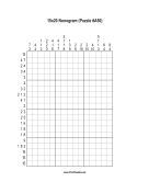 Nonogram - 15x20 - A50 Print Puzzle