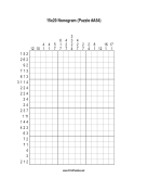 Nonogram - 15x20 - A54 Print Puzzle