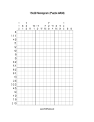 Nonogram - 15x20 - A56 Print Puzzle