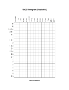 Nonogram - 15x20 - A6 Print Puzzle