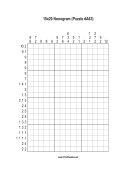 Nonogram - 15x20 - A63 Print Puzzle