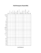 Nonogram - 15x20 - A64 Print Puzzle