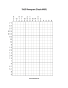 Nonogram - 15x20 - A65 Print Puzzle