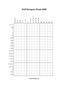 Nonogram - 15x20 - A68 Print Puzzle