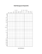 Nonogram - 15x20 - A7 Print Puzzle