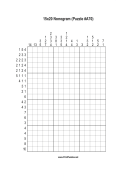 Nonogram - 15x20 - A70 Print Puzzle