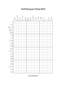 Nonogram - 15x20 - A72 Print Puzzle