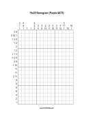 Nonogram - 15x20 - A75 Print Puzzle
