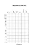 Nonogram - 15x20 - A8 Print Puzzle