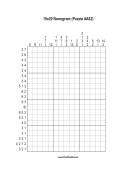 Nonogram - 15x20 - A82 Print Puzzle