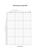 Nonogram - 15x20 - A87 Print Puzzle