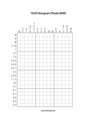 Nonogram - 15x20 - A88 Print Puzzle