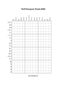 Nonogram - 15x20 - A90 Print Puzzle