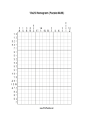 Nonogram - 15x20 - A96 Print Puzzle