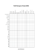 Nonogram - 15x20 - A99 Print Puzzle