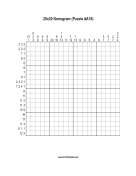 Nonogram - 20x20 - A10 Print Puzzle