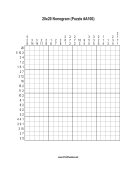 Nonogram - 20x20 - A100 Print Puzzle