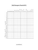 Nonogram - 20x20 - A101 Print Puzzle