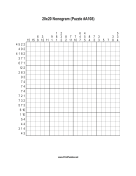 Nonogram - 20x20 - A108 Print Puzzle