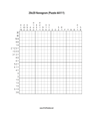 Nonogram - 20x20 - A111 Print Puzzle